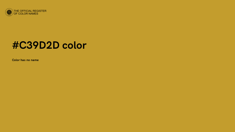 #C39D2D color image