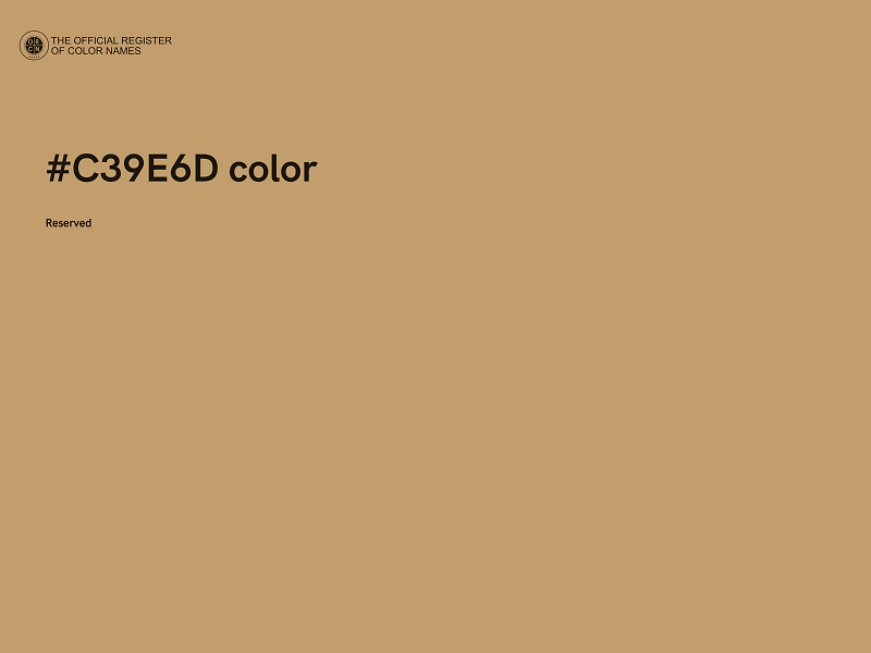 #C39E6D color image