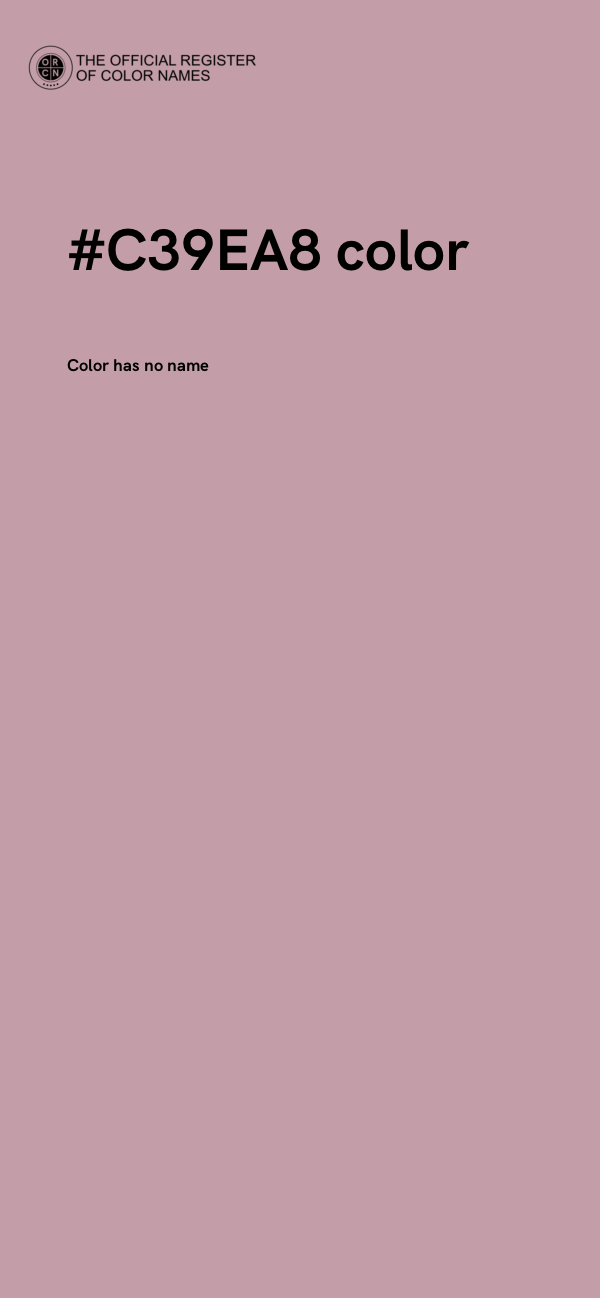 #C39EA8 color image