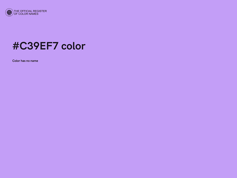 #C39EF7 color image