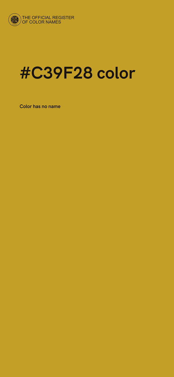 #C39F28 color image