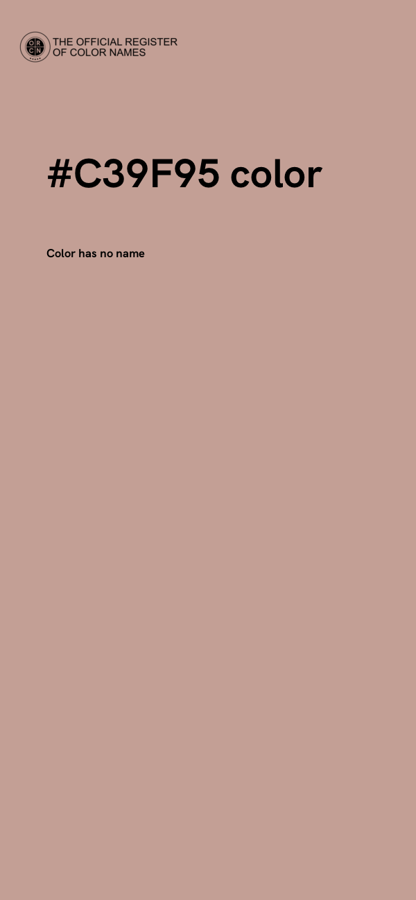 #C39F95 color image