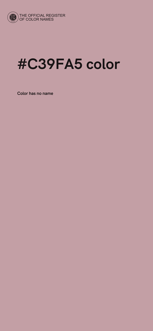 #C39FA5 color image