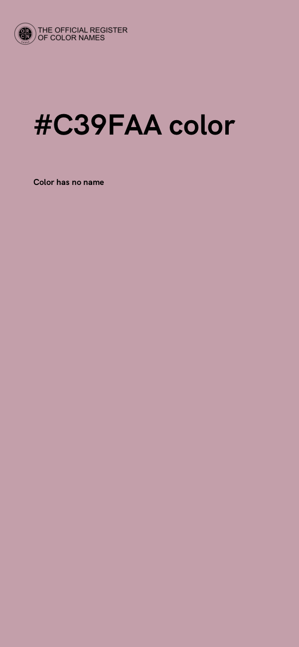 #C39FAA color image