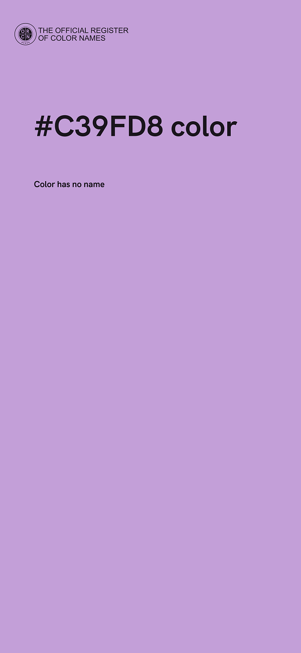 #C39FD8 color image