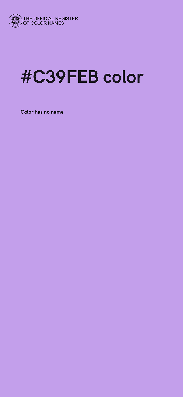 #C39FEB color image