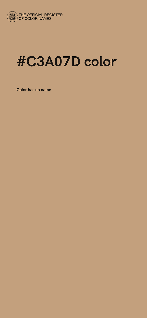 #C3A07D color image