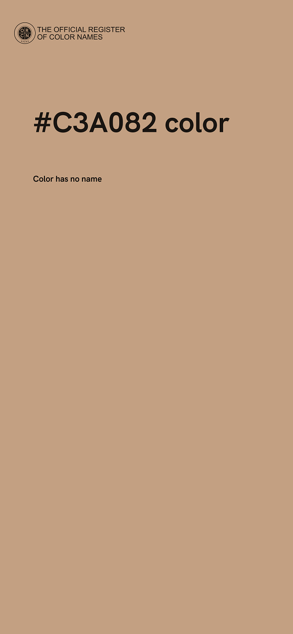 #C3A082 color image