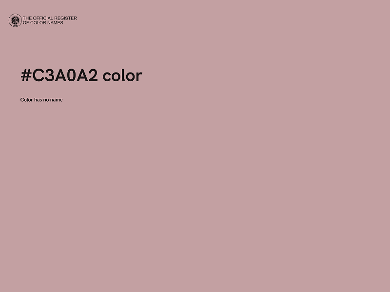 #C3A0A2 color image