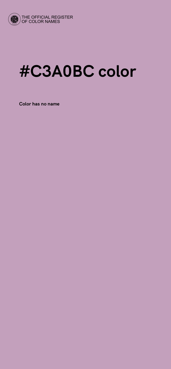 #C3A0BC color image