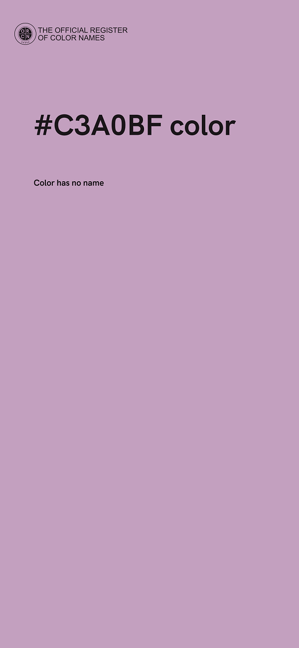 #C3A0BF color image