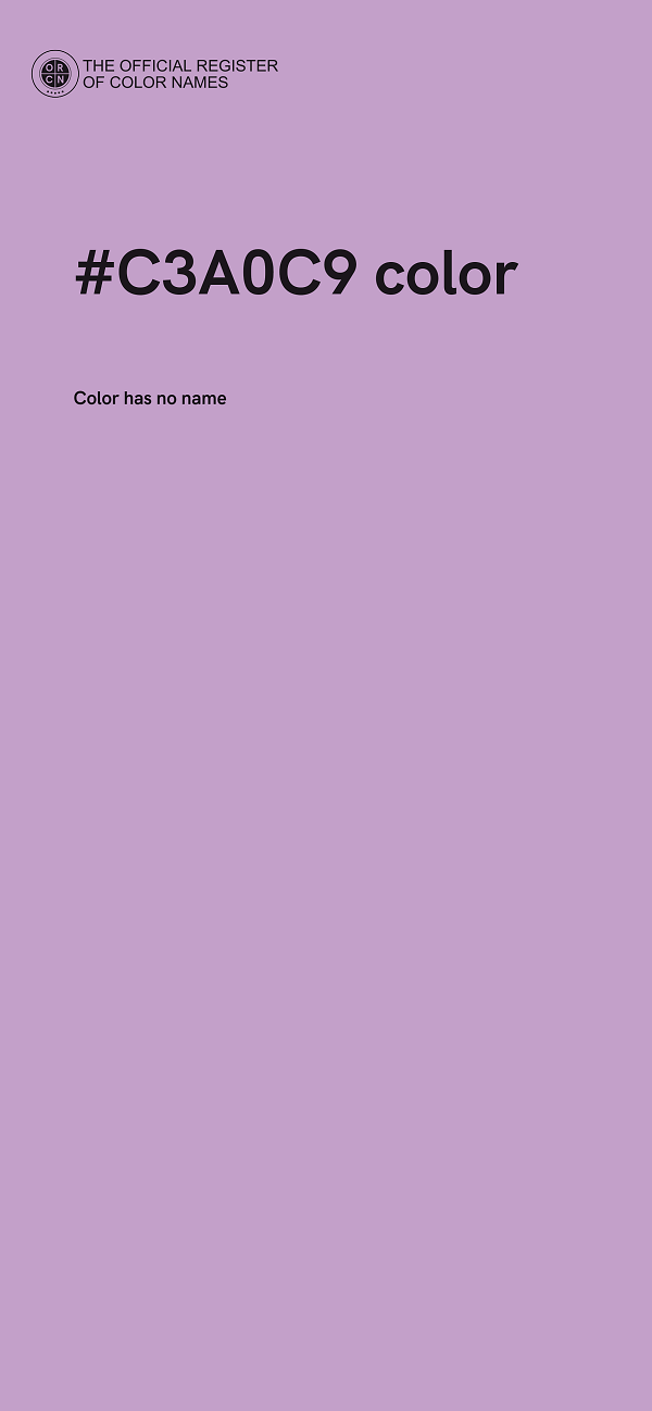#C3A0C9 color image