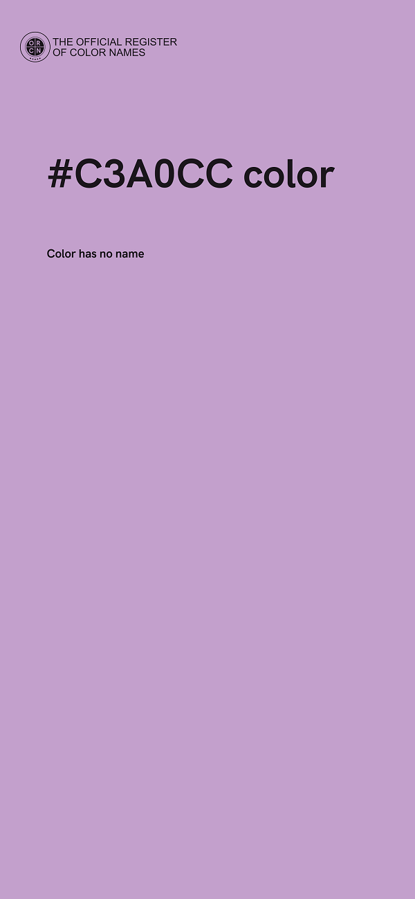 #C3A0CC color image
