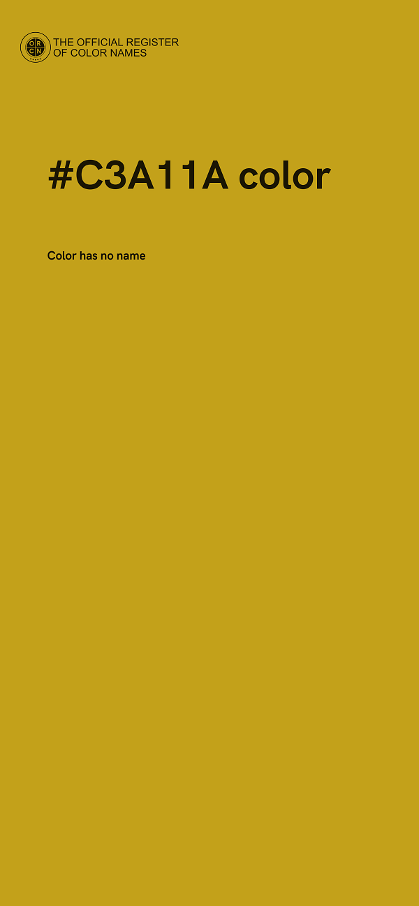 #C3A11A color image