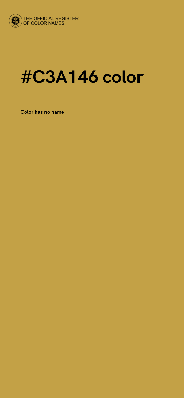 #C3A146 color image
