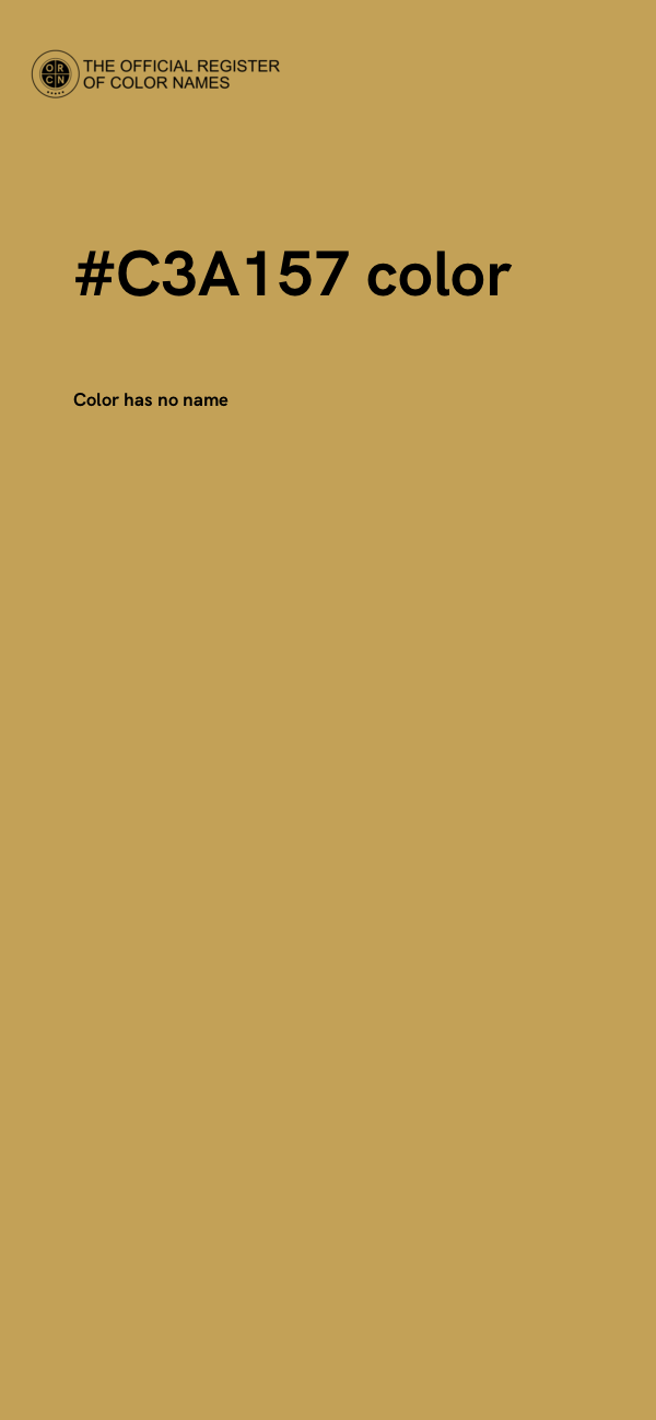 #C3A157 color image