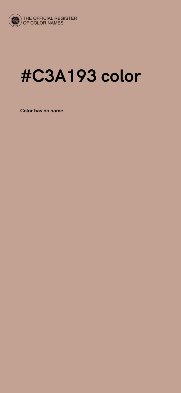 #C3A193 color image