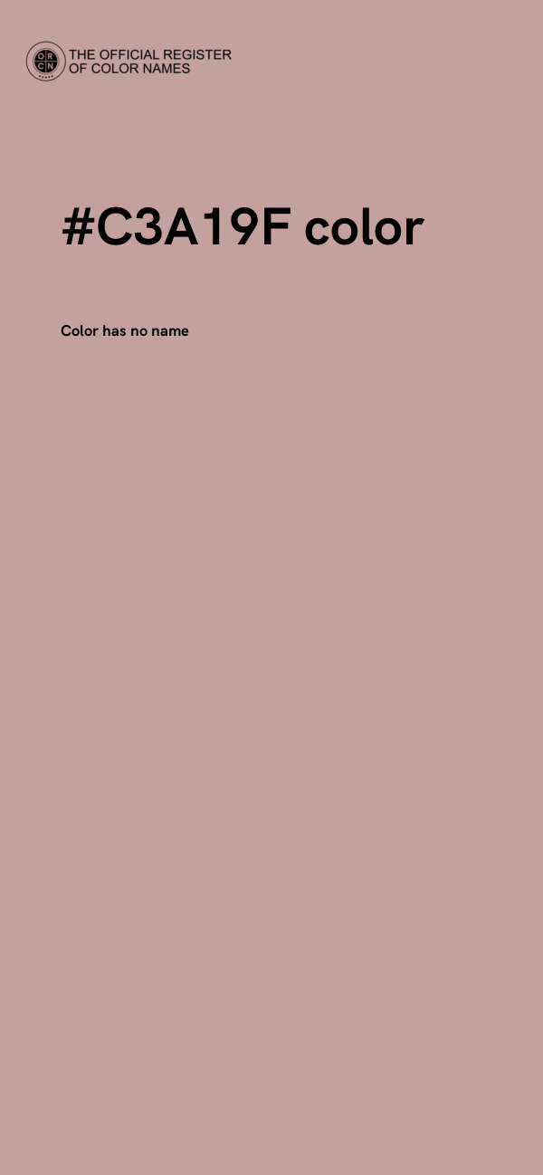 #C3A19F color image