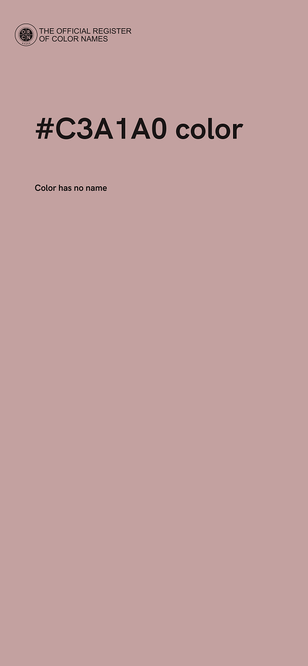 #C3A1A0 color image