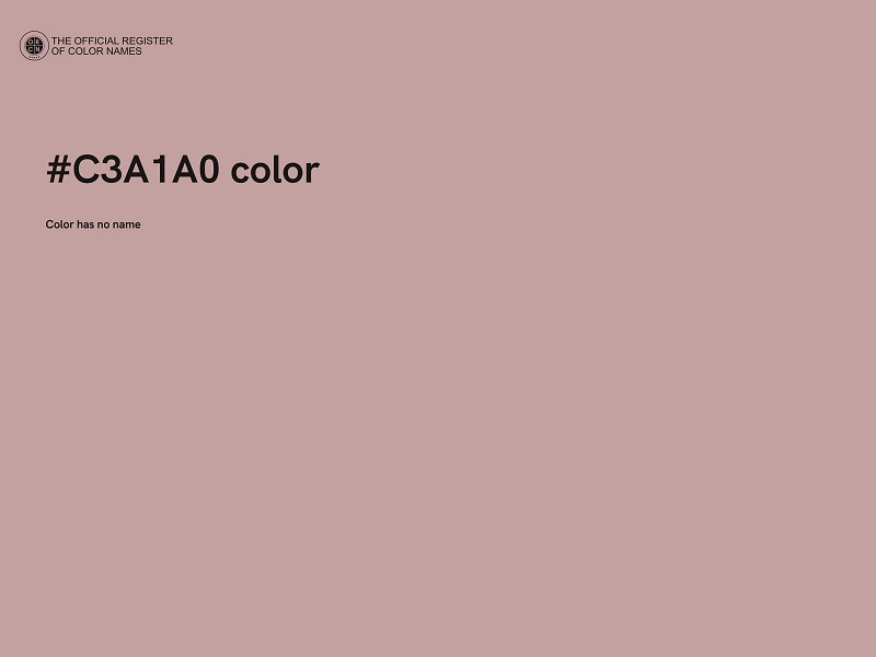 #C3A1A0 color image