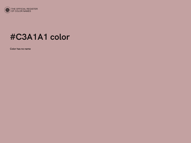 #C3A1A1 color image