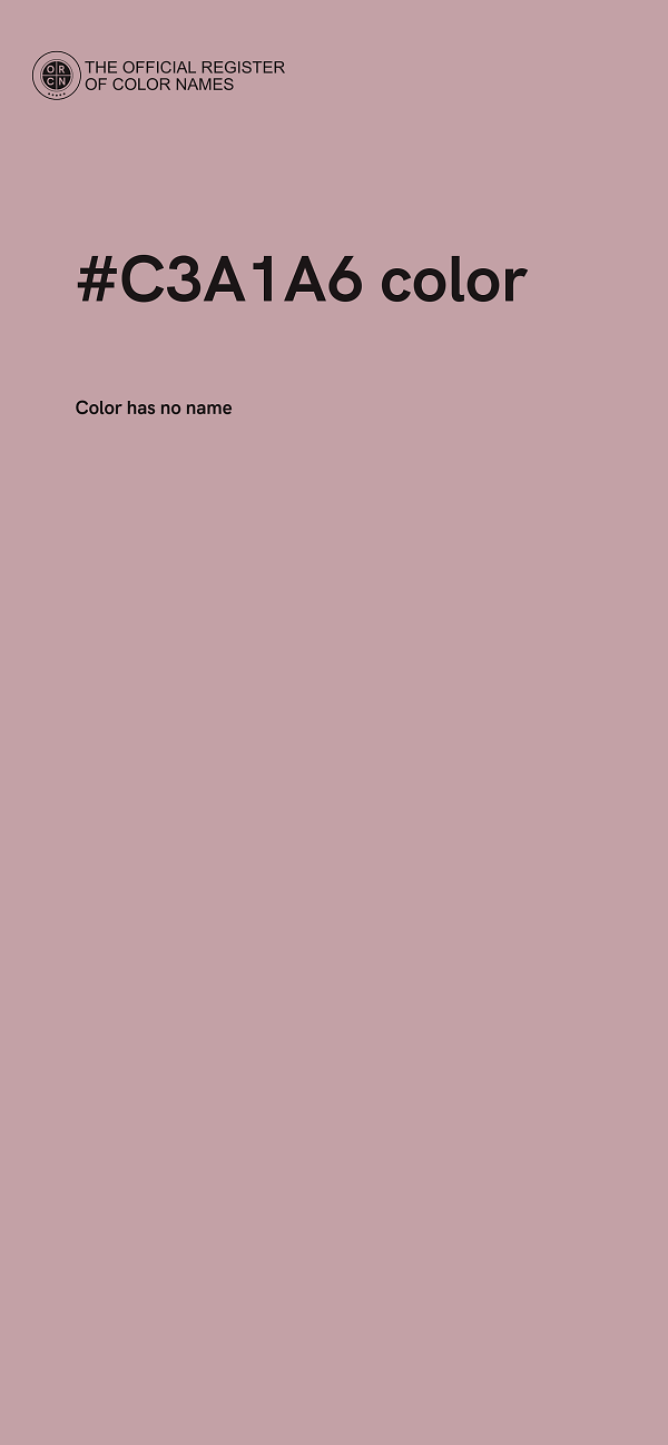 #C3A1A6 color image