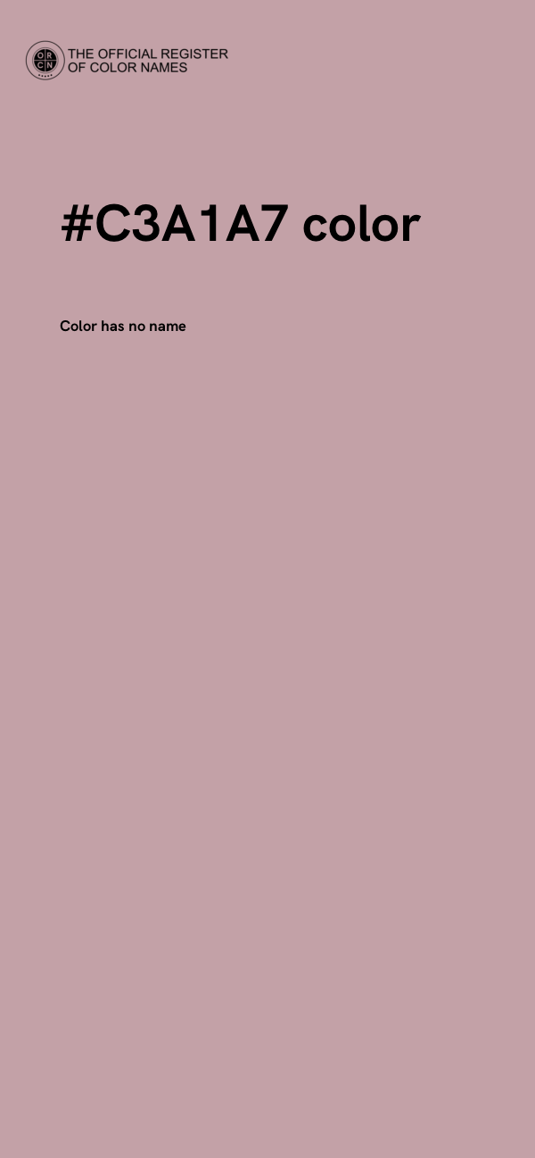 #C3A1A7 color image