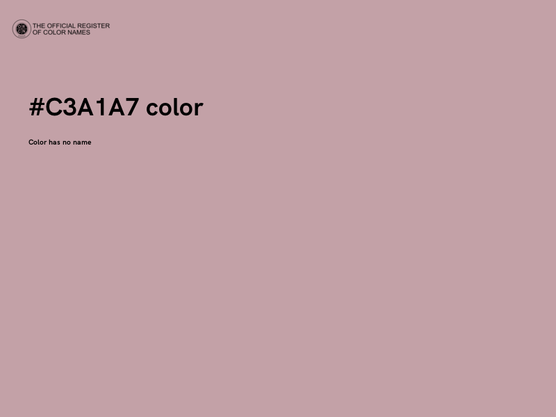 #C3A1A7 color image