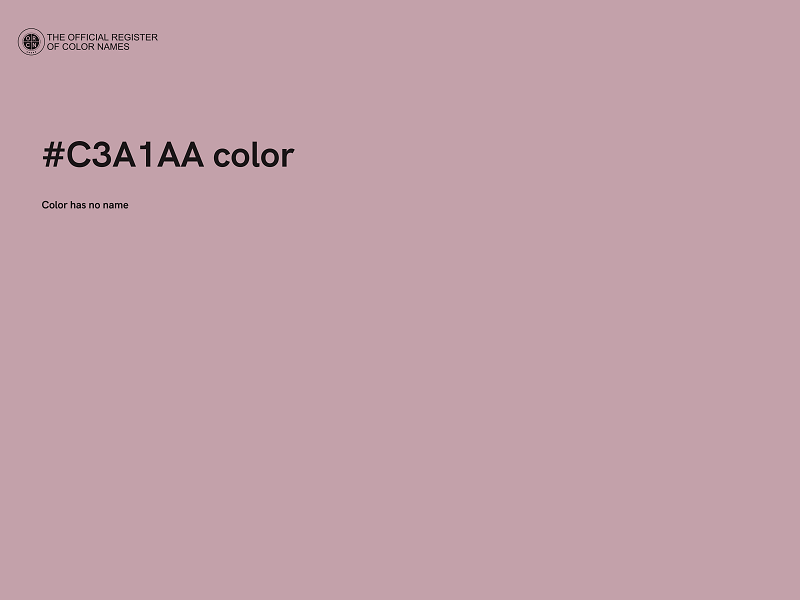 #C3A1AA color image