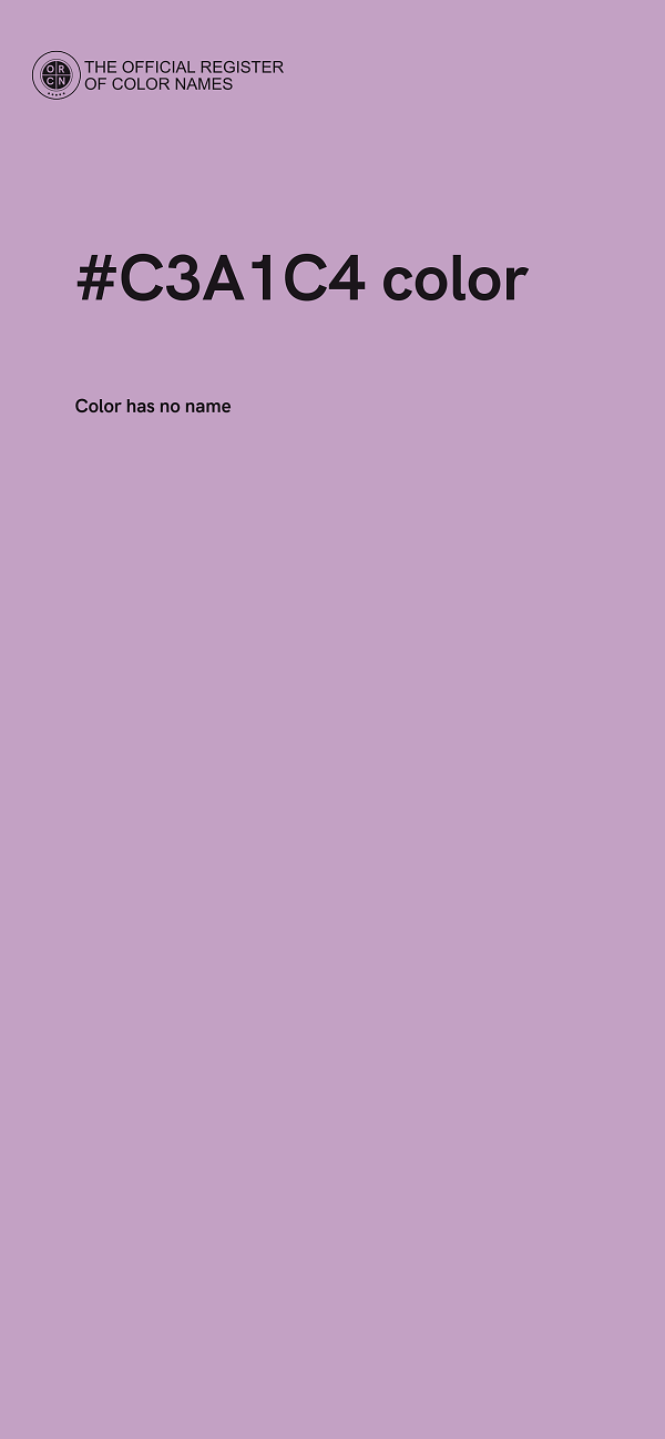 #C3A1C4 color image