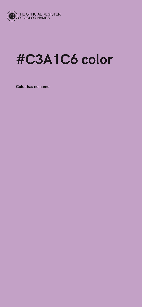 #C3A1C6 color image
