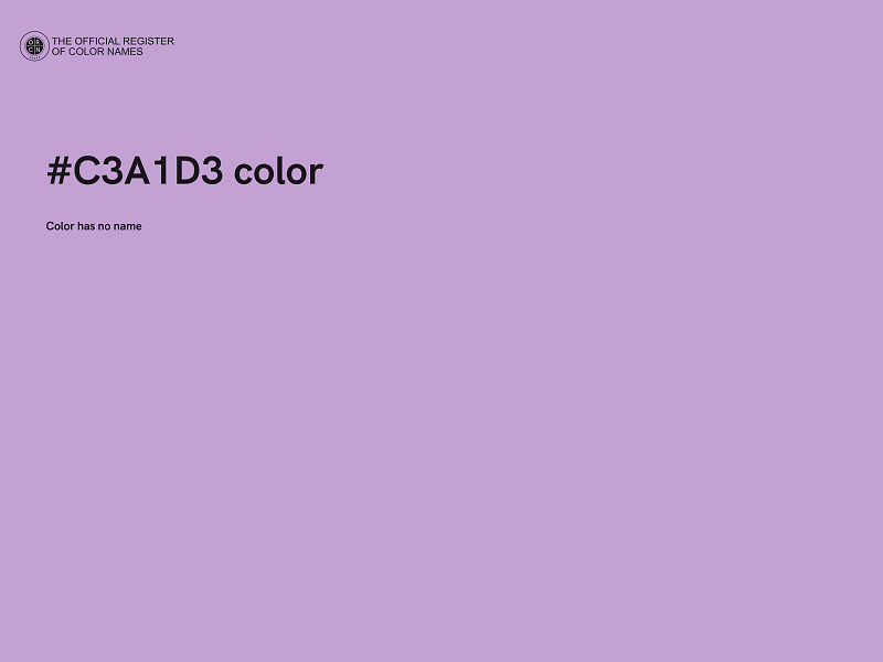 #C3A1D3 color image