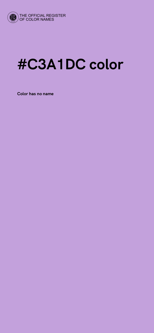#C3A1DC color image