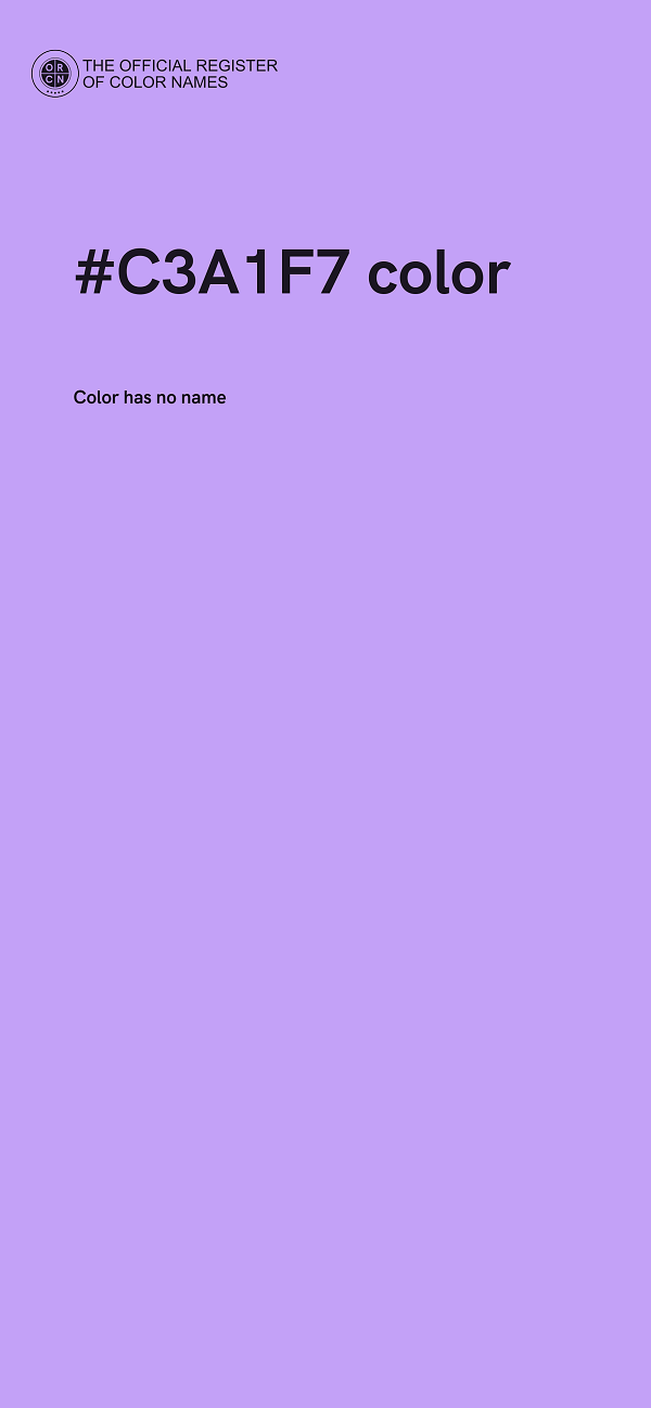 #C3A1F7 color image