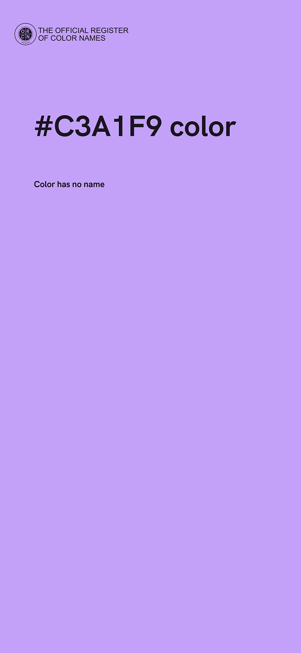 #C3A1F9 color image