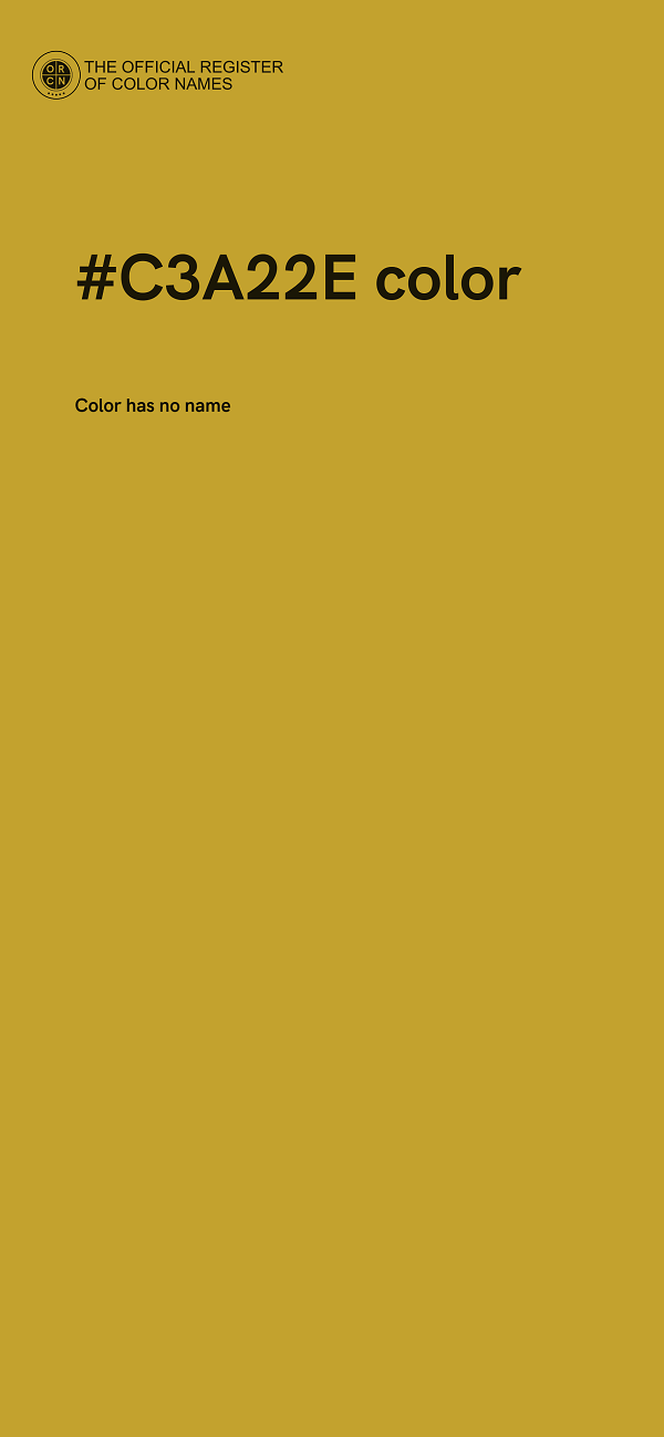 #C3A22E color image