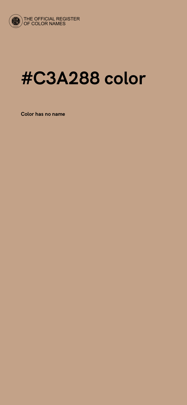 #C3A288 color image