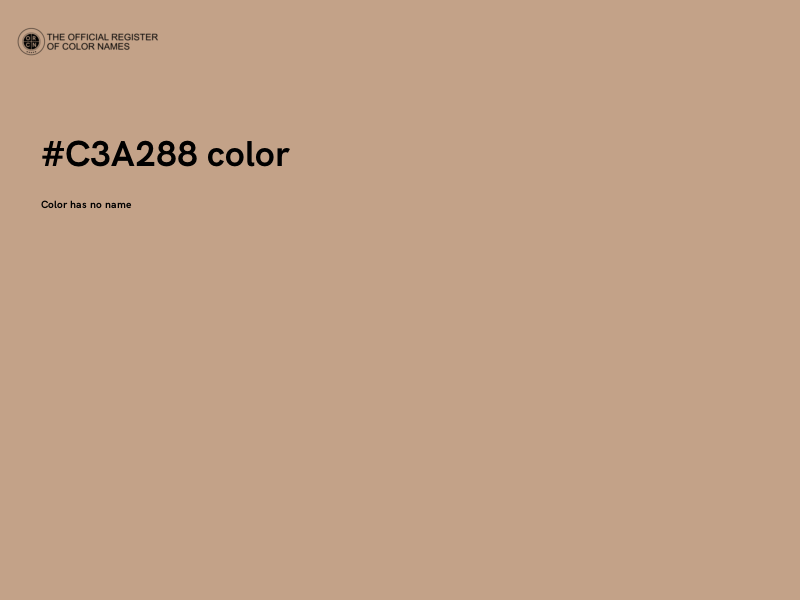 #C3A288 color image