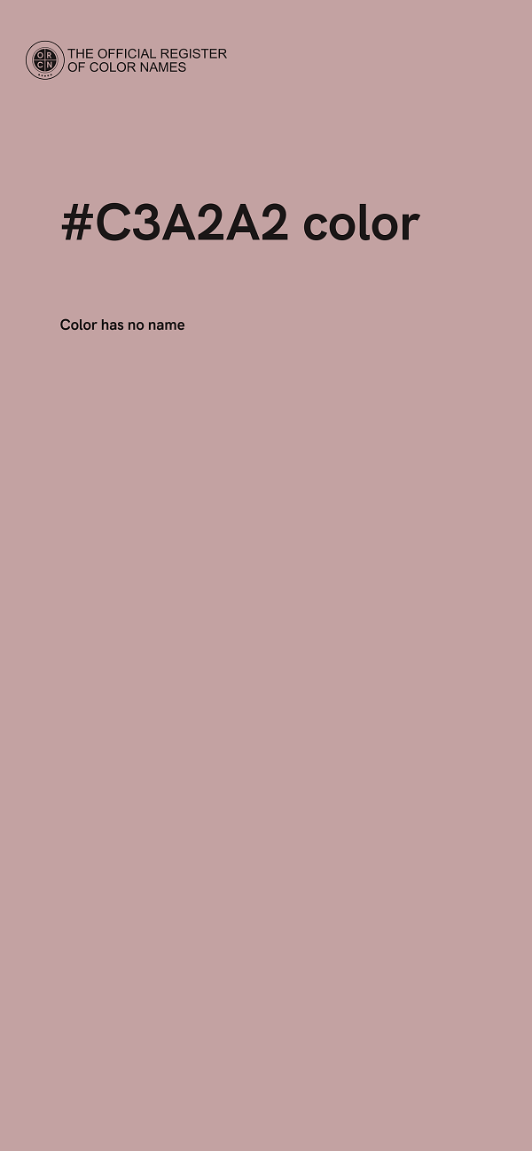 #C3A2A2 color image