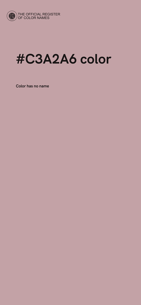 #C3A2A6 color image