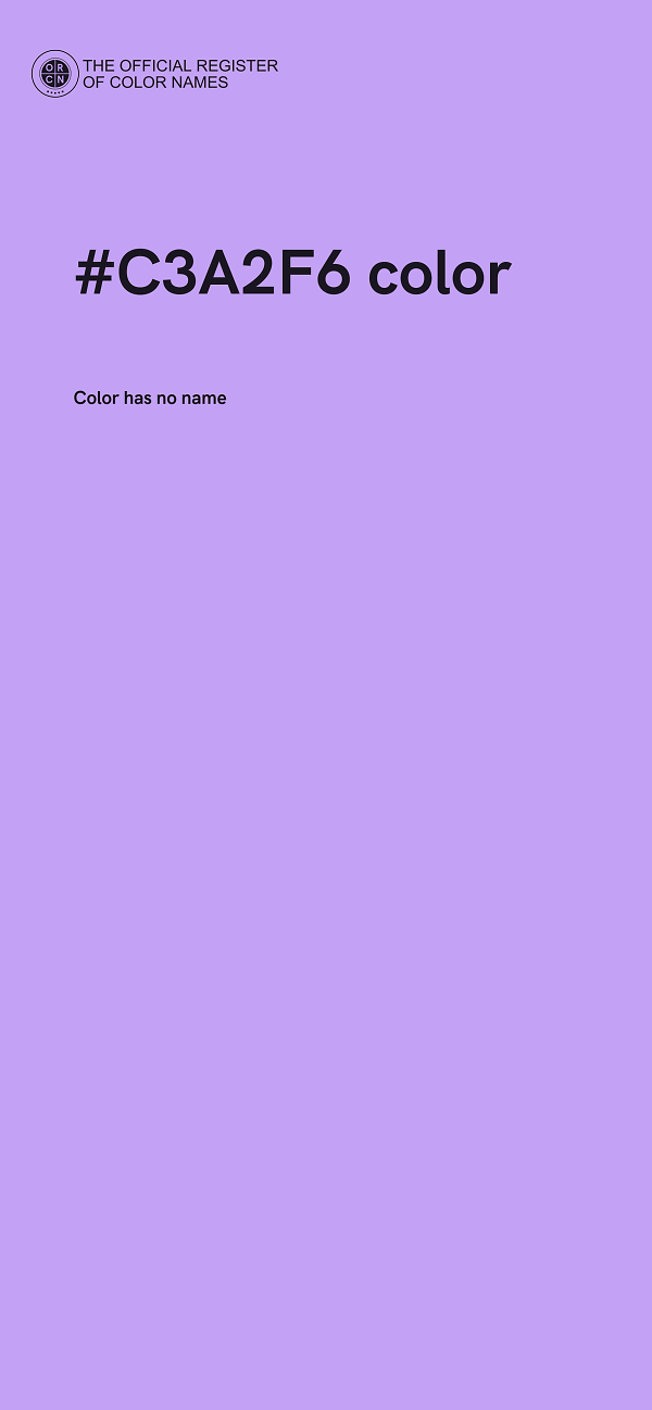 #C3A2F6 color image
