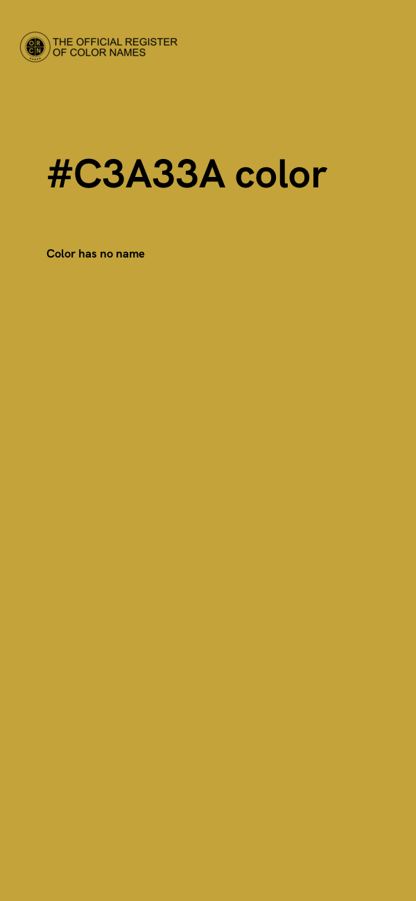 #C3A33A color image
