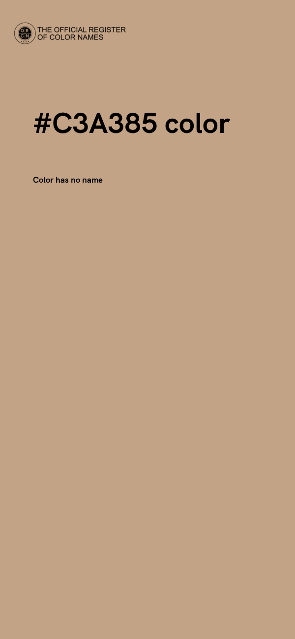 #C3A385 color image