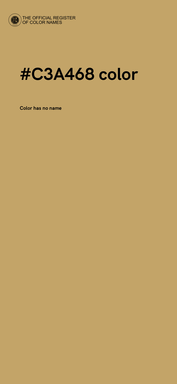 #C3A468 color image