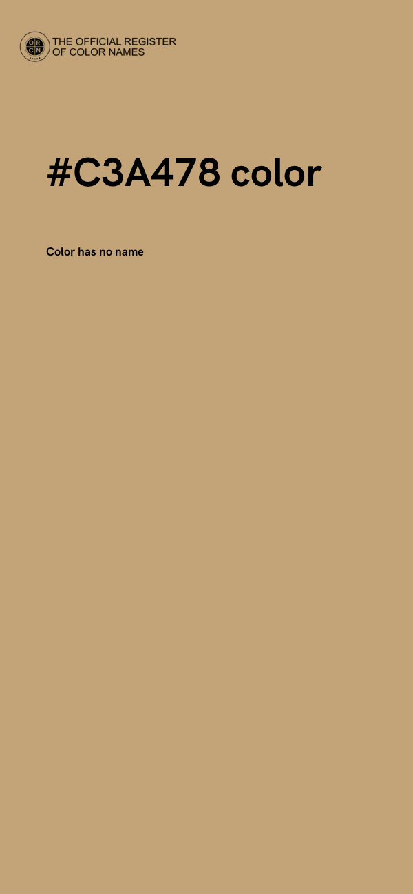 #C3A478 color image