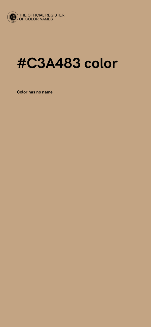#C3A483 color image