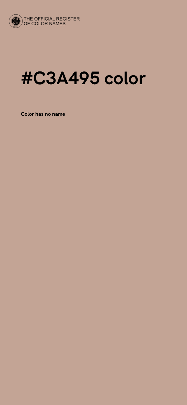 #C3A495 color image