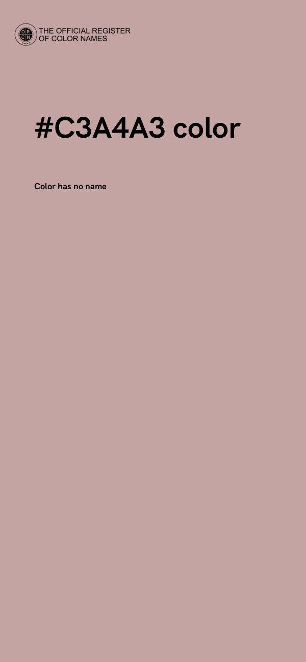 #C3A4A3 color image