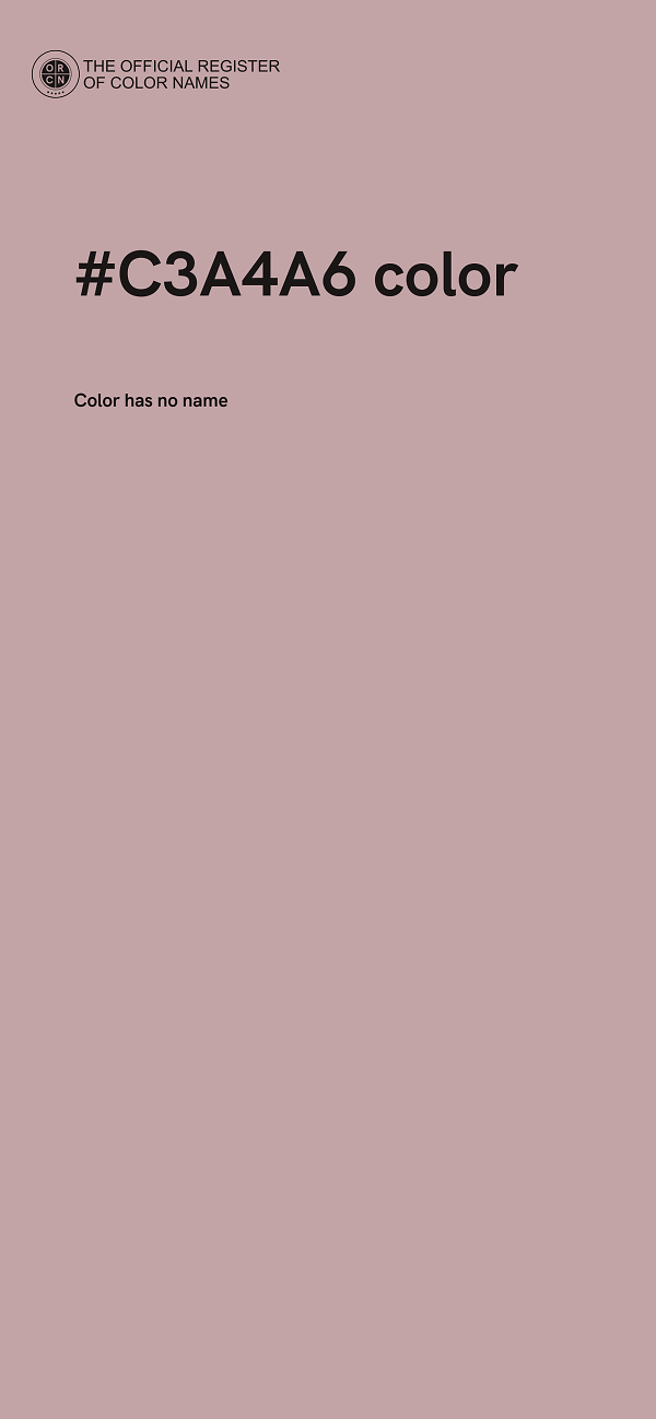 #C3A4A6 color image