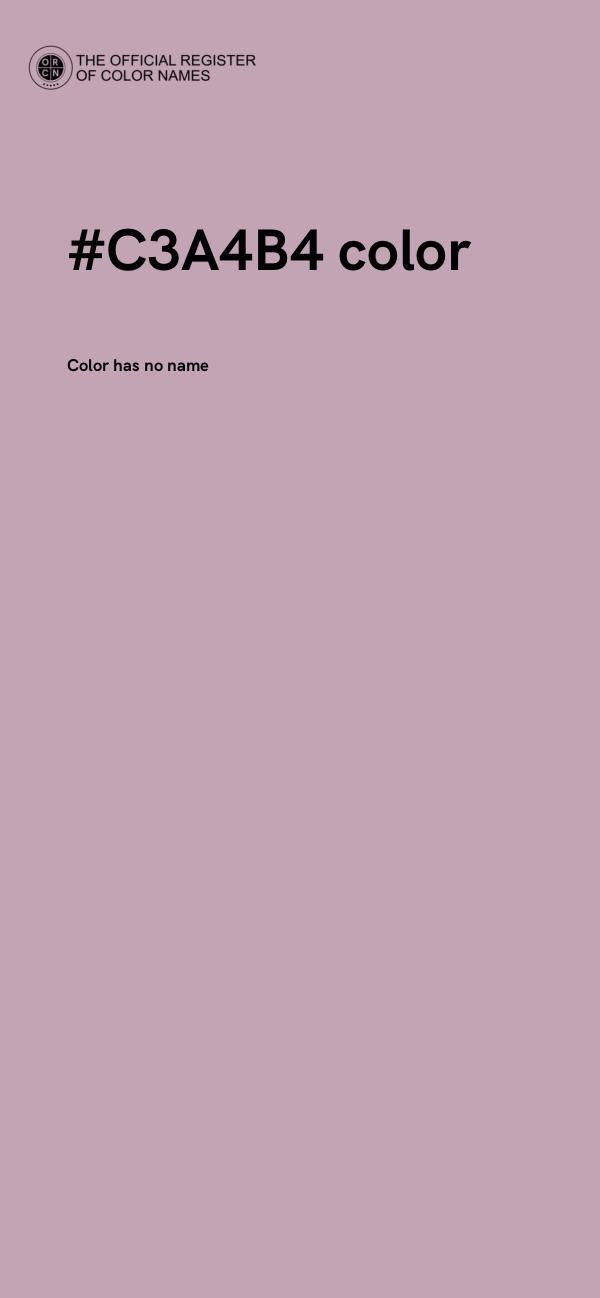 #C3A4B4 color image